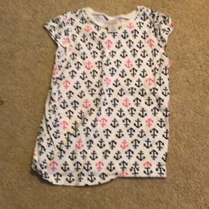 White shirt with anchors on them